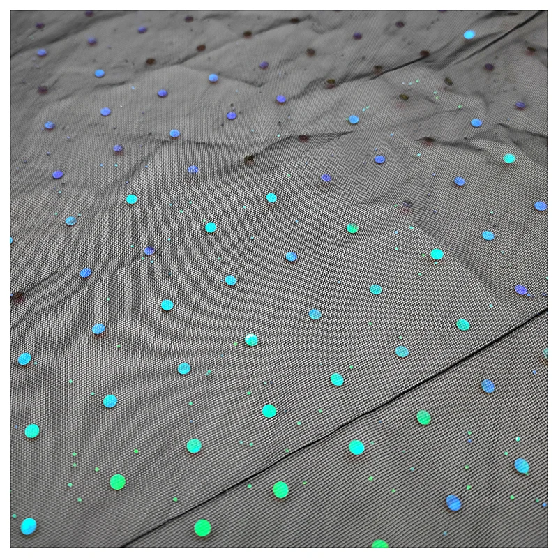 Guangzhou Supplier Free Sample Sparkle Sequins Tulle Textile Children's Skirt Fashion Fabric