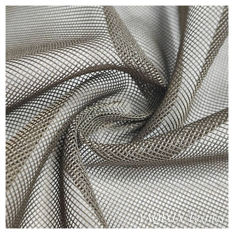 100D 90gsm 1.6 m Warp Knitted Rhombus Mesh Tulle Fabric 100 Polyester Material Mosquito Net Fabric Roll Supplier - 图片 6