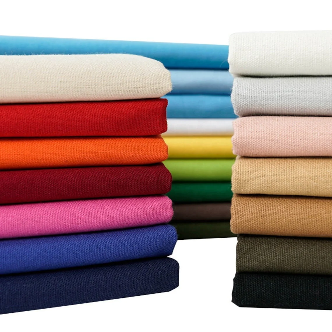 A2127 Plain Color 220gsm Cotton Canvas Fabric 100% Cotton Fabric for Clothing