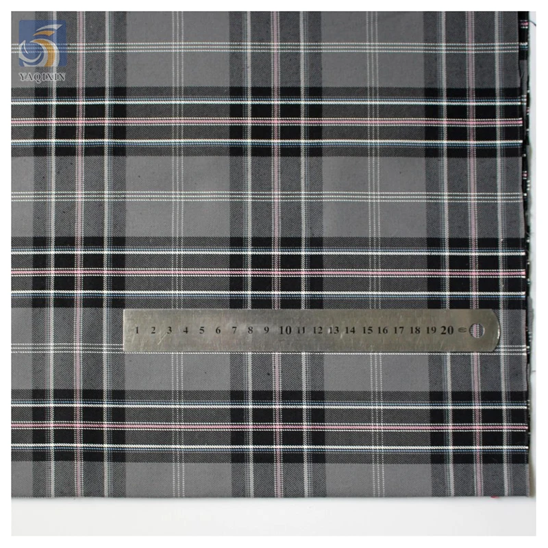 High Quality 60/40 Polyester/Cotton Fabric 195gsm Plaid Check Yarn Dyed Fabric for Pleated School Uniform Skirts - 图片 6