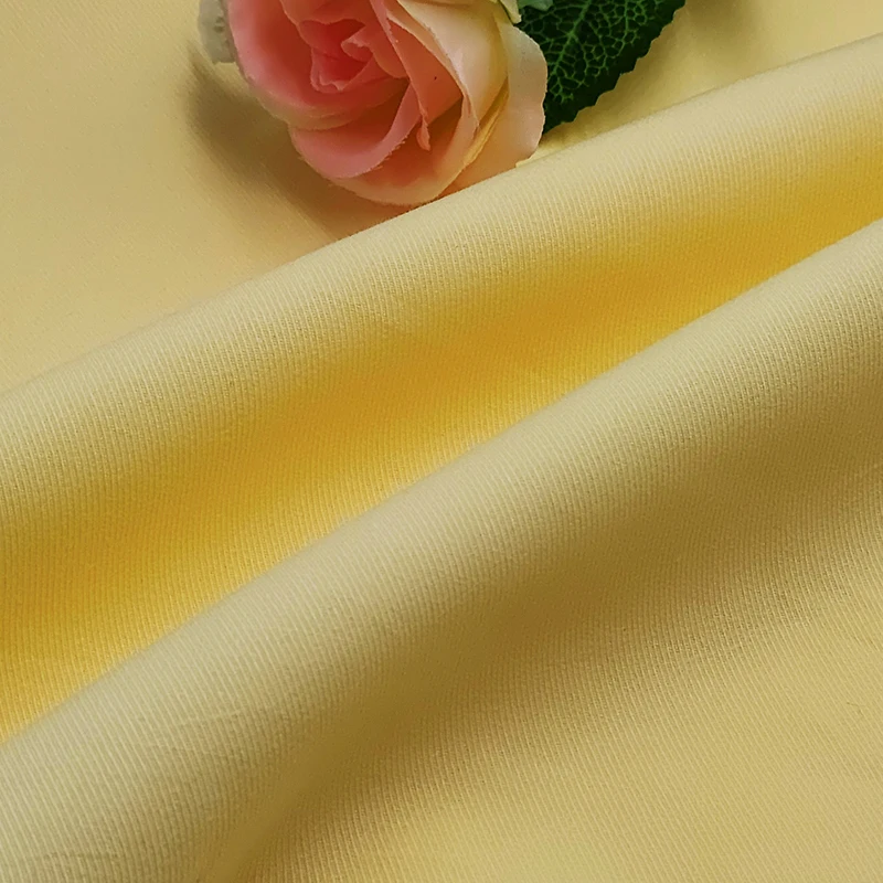 A2060 Hot 125gsm Yellow Washed Fine-Twill Thailand 100% Cotton Fabric for Children's Clothing - 图片 4