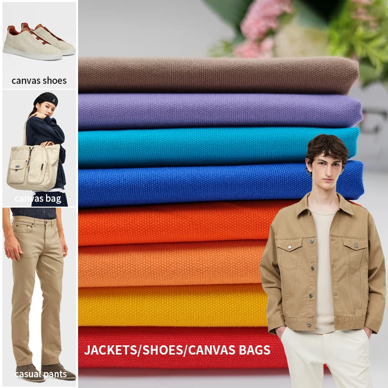 A743 72*40 8oz Canvas Material Fabric 100% Pure Cotton Canvas Fabric for Garment/Clothing - 图片 3