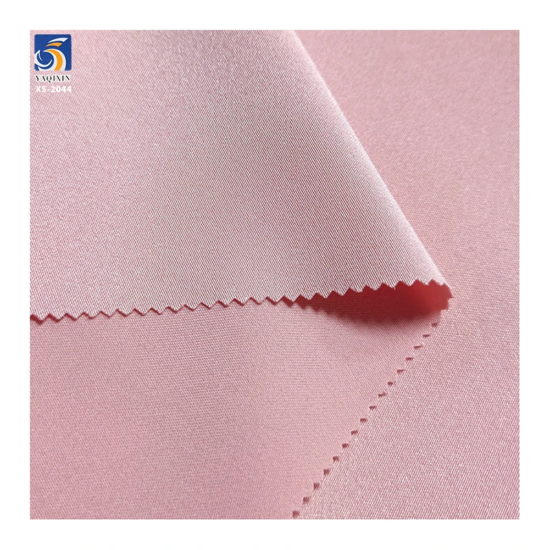 Wholesale Elasticity Woven Spandex Solid Color Super Soft French Korean Vietnam Silk Italian Satin for Women Dresses Fabric - 图片 4