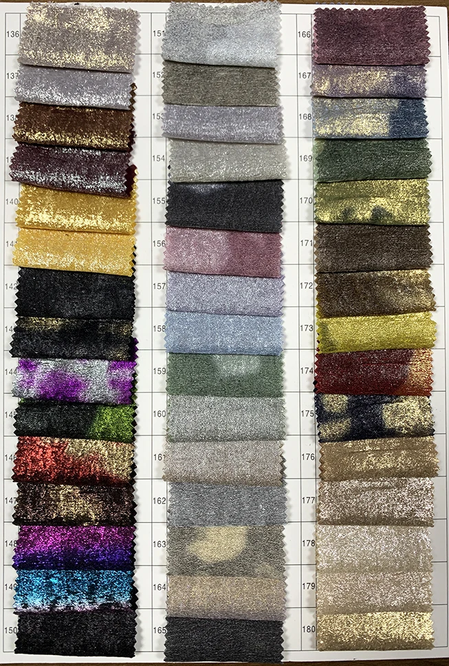Wholesale Beach Underwear Fabric Chiffon Velvet Fabric Gold and Silver Film Printed Fabric Suitable for Women's Dresses - 图片 6