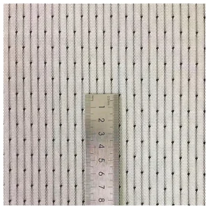 Wholesale Prices Solid Polyester Elegant Tulle Fabric Dotted Jacquard Mesh Bridal Lace Fabric for Wedding Veil Dress