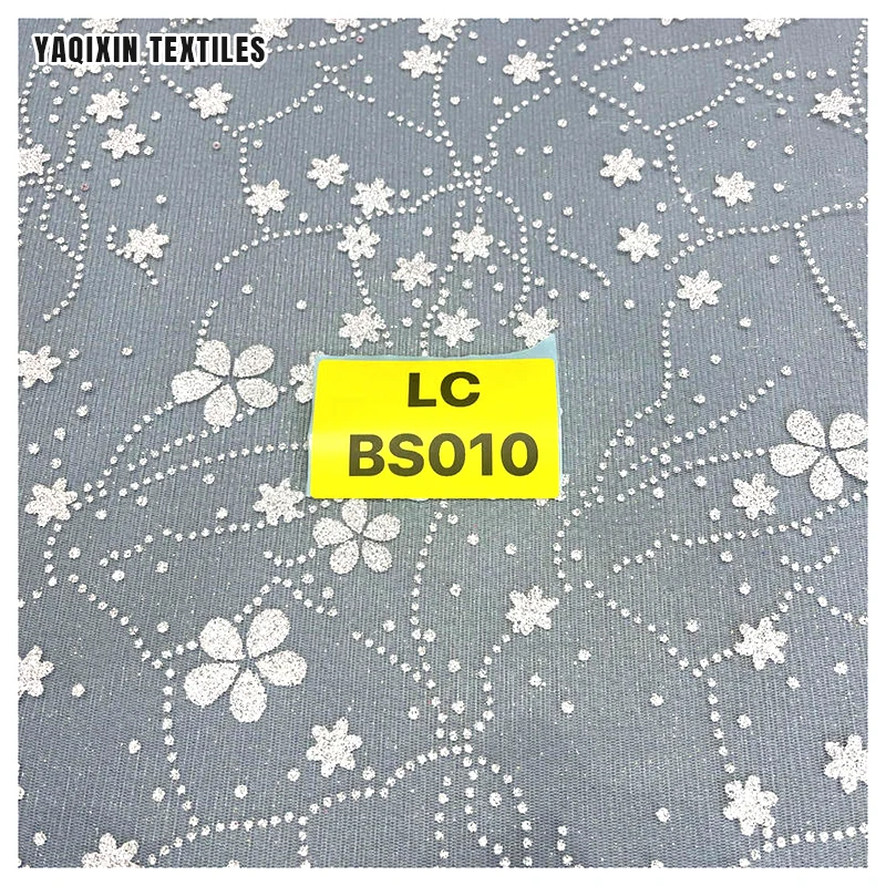 Cheap Wholesale Price White Floral Design Glitter Lace Fabric African French Bridal Luxury Lace for Wedding Dress - 图片 4