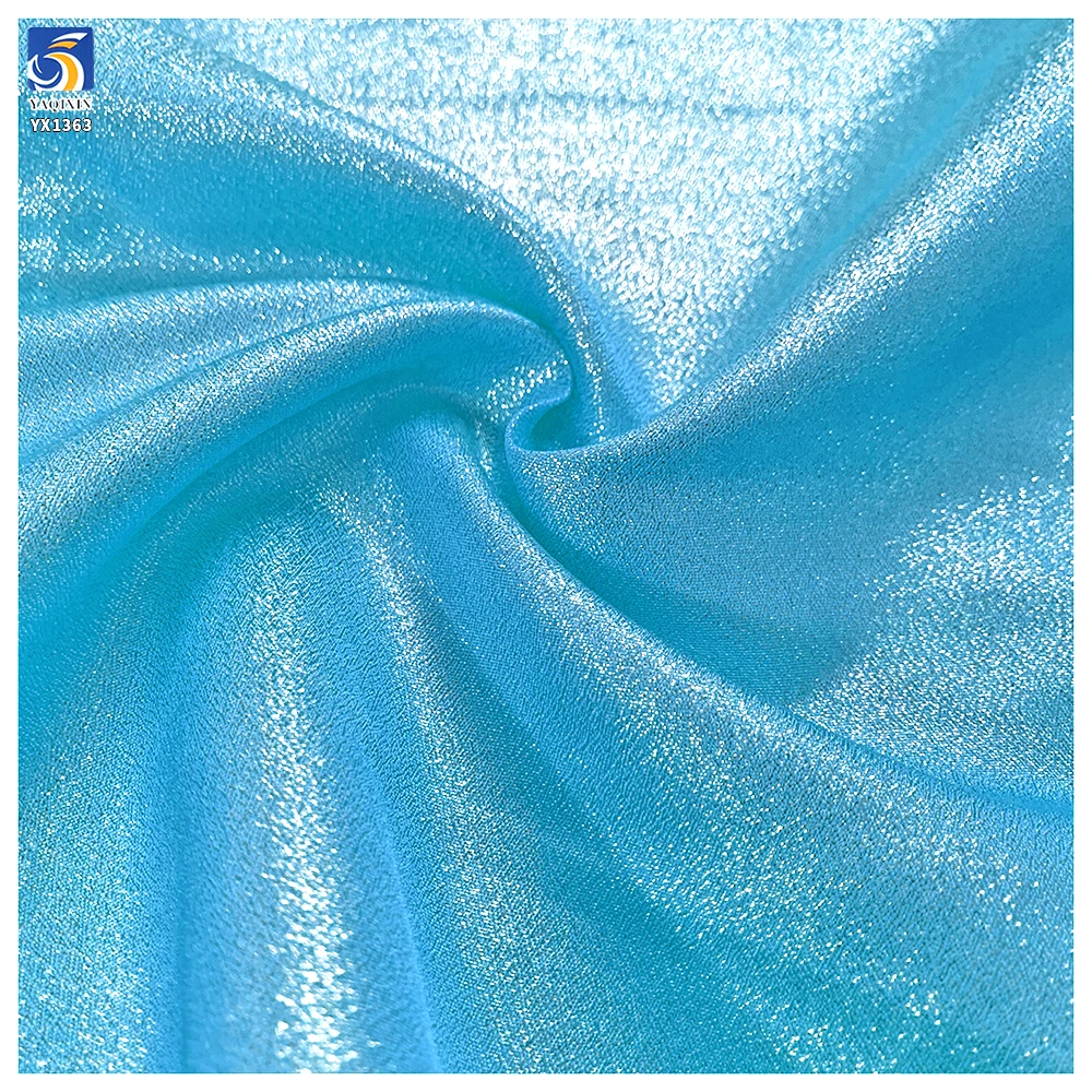 YX1363 145CM 110gsm Latest 2026 Knitted Reflective Laser Glitter Lurex Fabric for Formal Wear Stage Costume - 图片 6