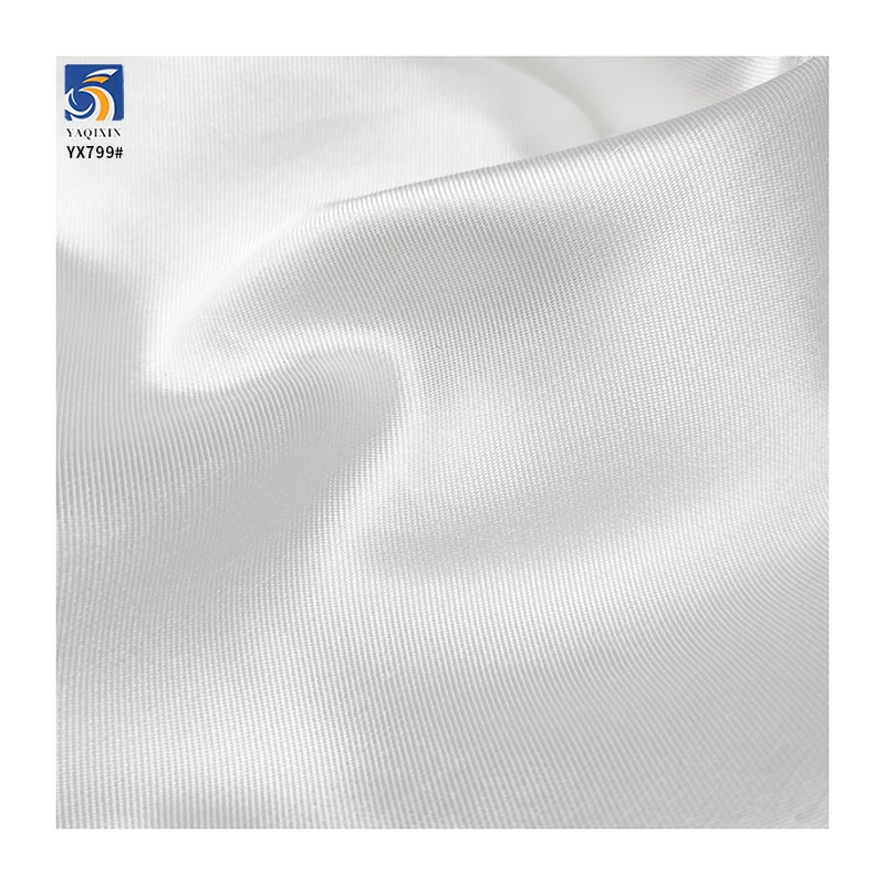 YX692 200g/m² Woven Polyester Stretch White Satin Mikado Fabric 2-Way Stretch Bride Mikado-Fabric ELLEN for Wedding - 图片 4