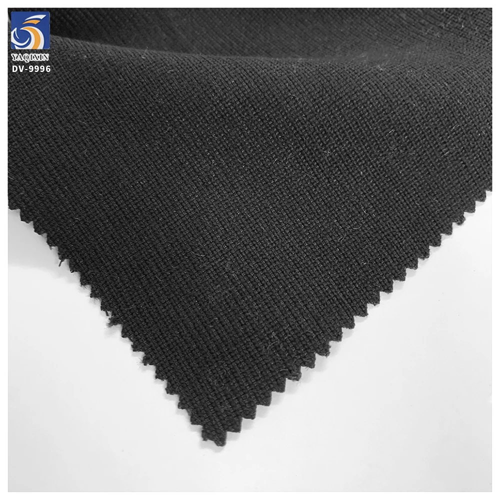 DV9996 255g Hot Selling Fashion Polyester Twill Black Suit Fabric 96% Polyester 4% Spandex Stretch Twill Fabric for Suit Pants - 图片 3