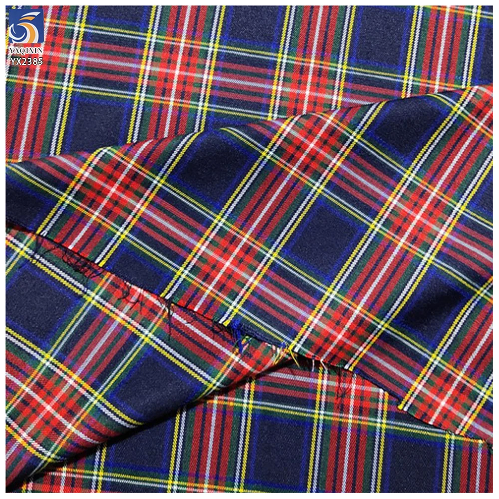Stock 60 Polyester 40 Cotton Fabric 31888 Standard TC Yarn Dyed Fabric Stock British Dress Scottish Plaid Fabric - 图片 6