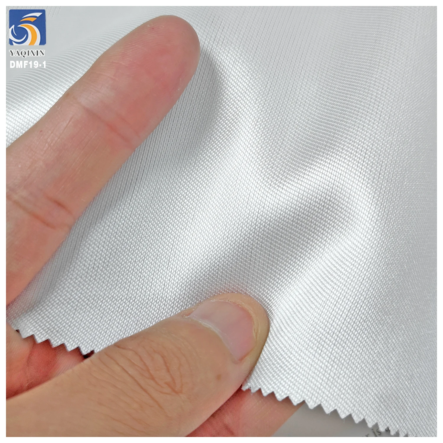 DMF19-1 190gsm Medium Firm Woven Mikado Satin Fabric 100%Polyester White Mikado Fabric for Bride Dress