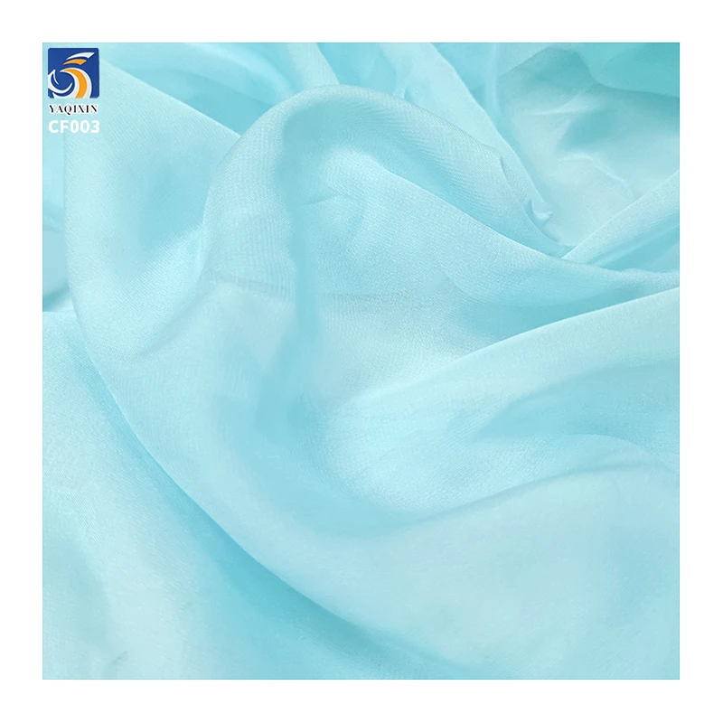 YX56# Premium Silky Soft 100% Polyester Pure Silk Chiffon Material Fabric for Wedding - 图片 4