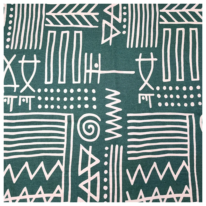 YHM003 Ethnic Symbols Logo Print Fabric 100% Cotton Printed Fabric Twill Samoan Tribal Print Fabric - 图片 4