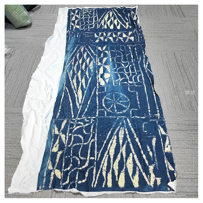 YX2270 Handmade Custom Pattern Printed Twill Polyester Fabric Samoan Polynesian Tribal Ethnic Printed Fabrics - 图片 3