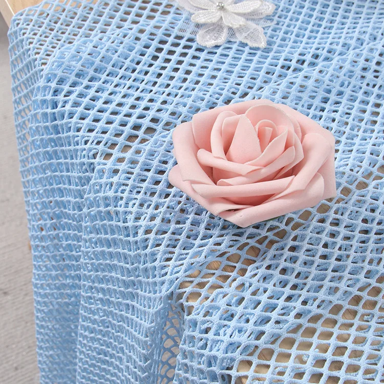 YDM008 95% Polyester 5% Spandex Stretch Mesh Fabric Big Hole Sexy Women Fishnet Underwear Fabric - 图片 4