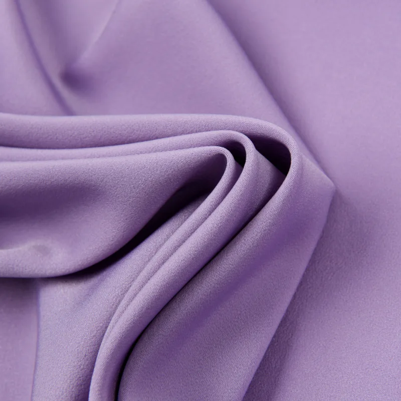 YX465 Imitation Acetate High Quality 200gsm 93 Polyester 7 Spandex Stretch Matte Satin Fabric for Dress Shirt - 图片 6