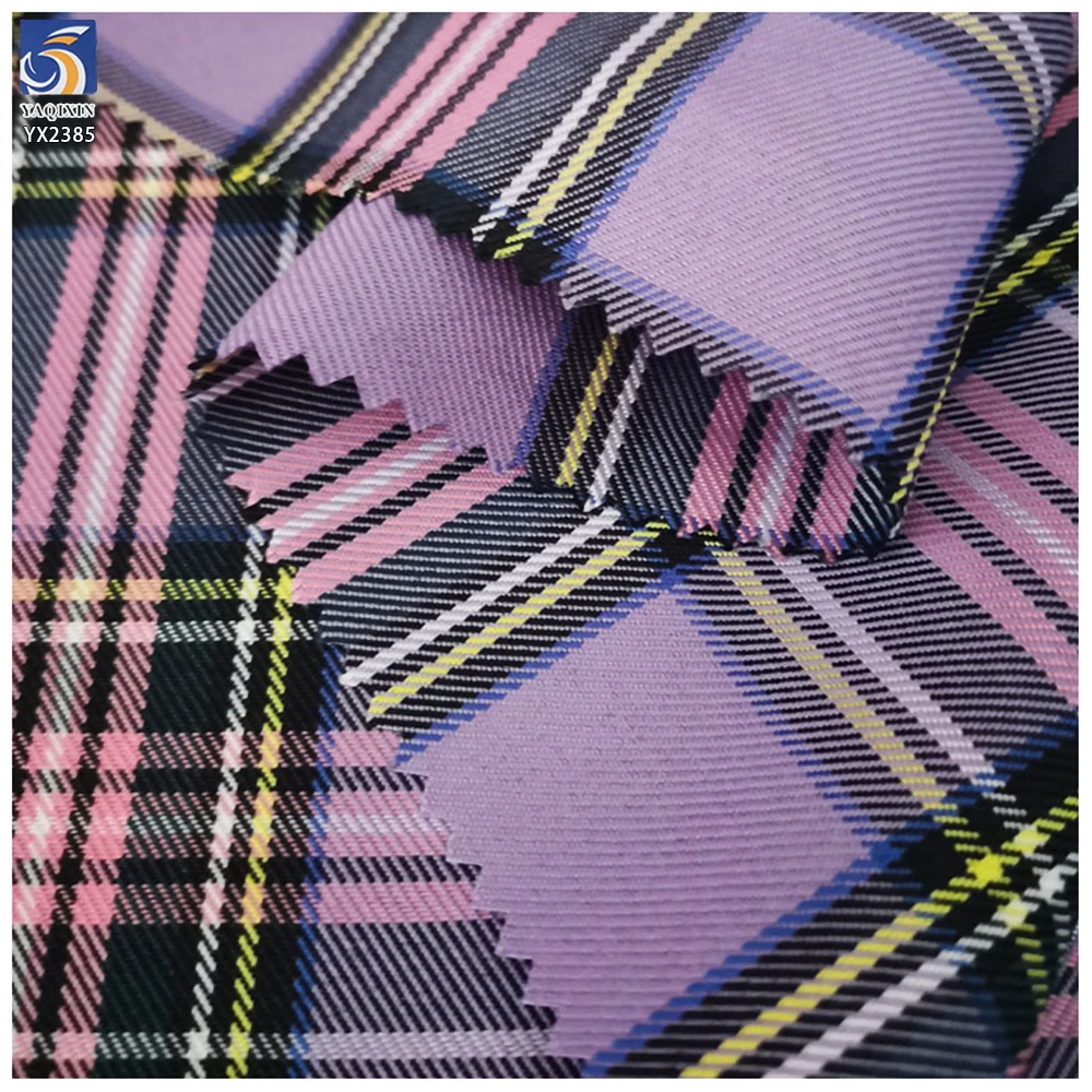 Stock 60 Polyester 40 Cotton Fabric 31888 Standard TC Yarn Dyed Fabric Stock British Dress Scottish Plaid Fabric - 图片 2