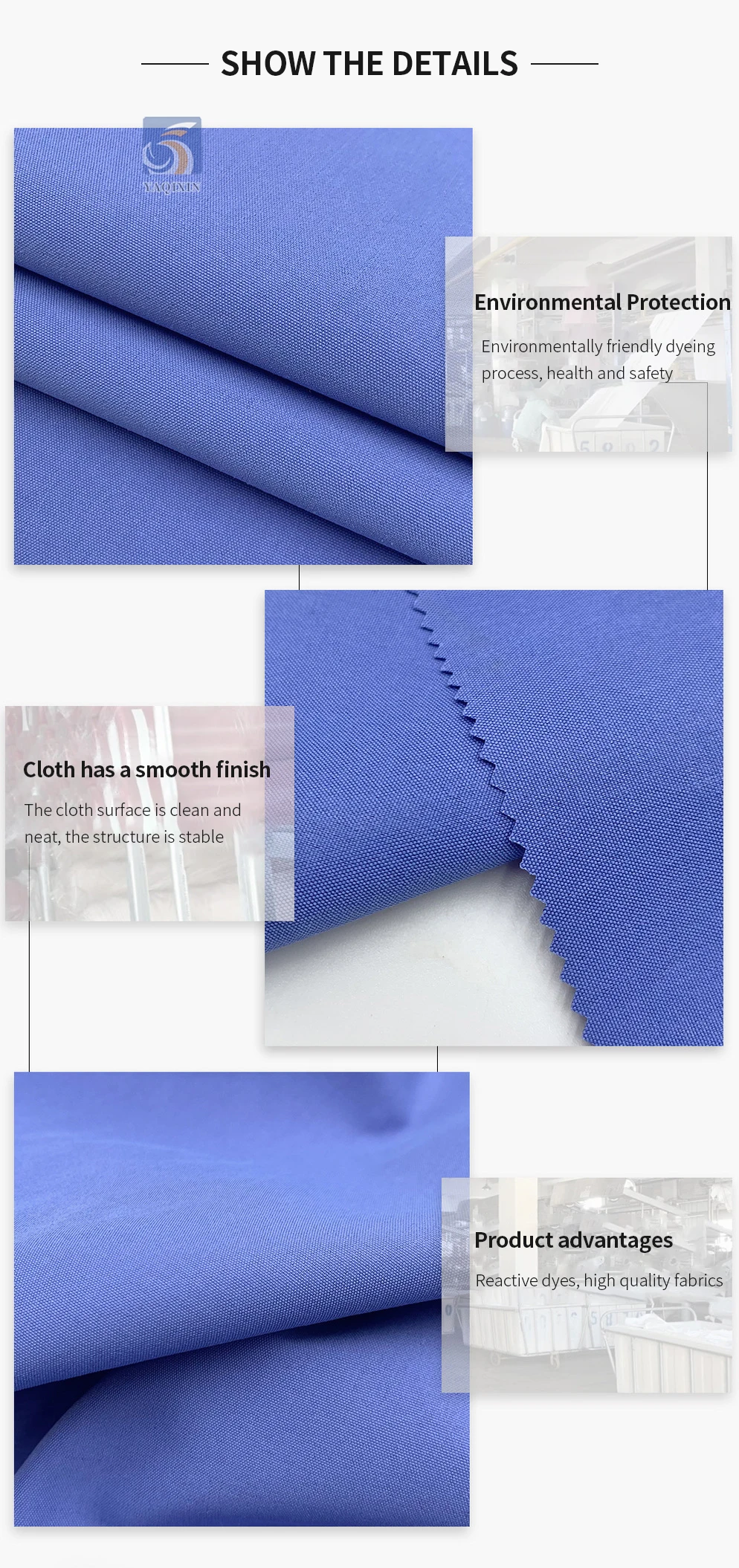 YX107# Wholesale Solid 100%Polyester Fabric Clothing 150gsm T400 Cool Silk Cotton Jacket Coat Pant Lining Fabric for Girls - 图片 6