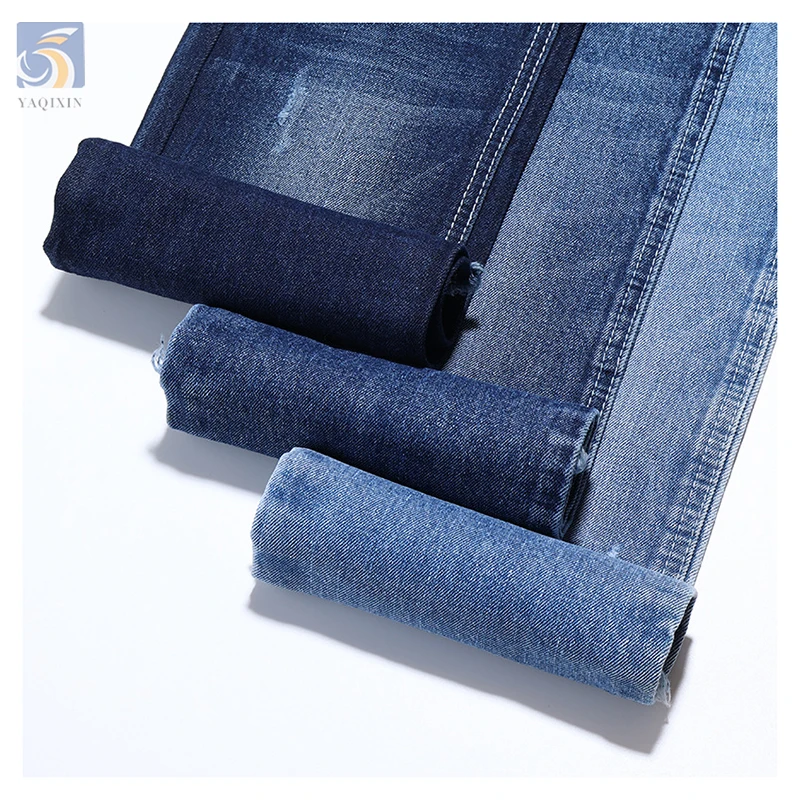 Dark Blue Color Japanese Selvedge Raw Denim Fabric Wholesale Heavyweight Polyester Cotton Denim Fabric 370g - 图片 4