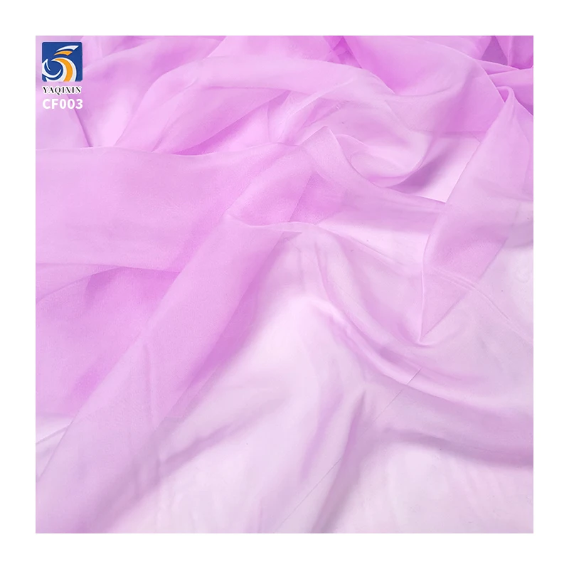 YX56# Premium Silky Soft 100% Polyester Pure Silk Chiffon Material Fabric for Wedding - 图片 3