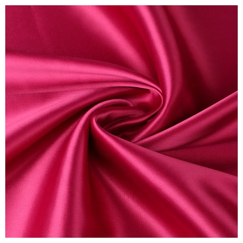 YX27 95% Polyester 5% Spandex Stretch Matte Satin Fabric 180gsm Poly Duchess Satin Fabric Bridal - 图片 4