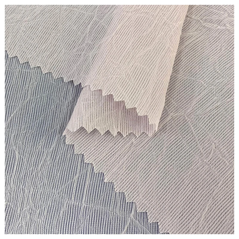 Crepe Crinkle Jacquard Chiffon Fabric Price Per Meter Arabic Clothing Fabric Middle Eastern Headscarf Fabric - 图片 5