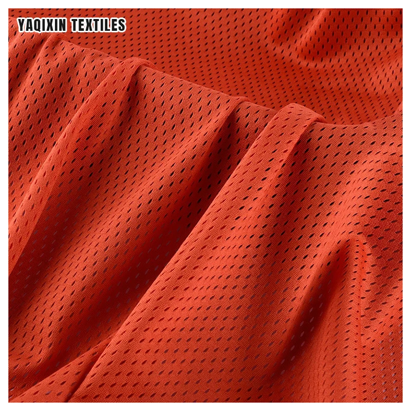 H051 Wholesale 200gsm Dry Fit Fabric Sportswear Bird Eye Mesh Fabric Shirt Polyester Knitted Jersey Fabric - 图片 5