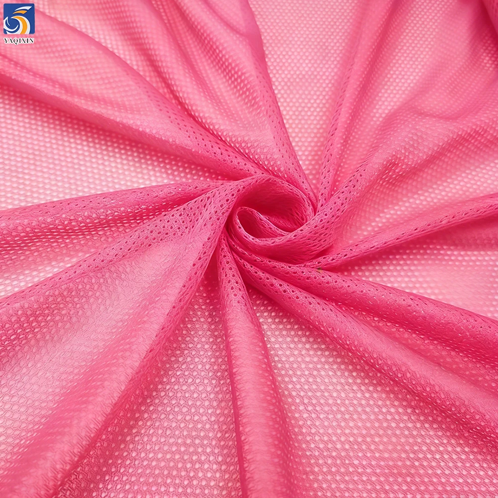 YDM006 Wholesale 50D Polyester Warp Knitting Breathable Sports Mesh Fabric for Summer Clothing Sportswear Fabric - 图片 3