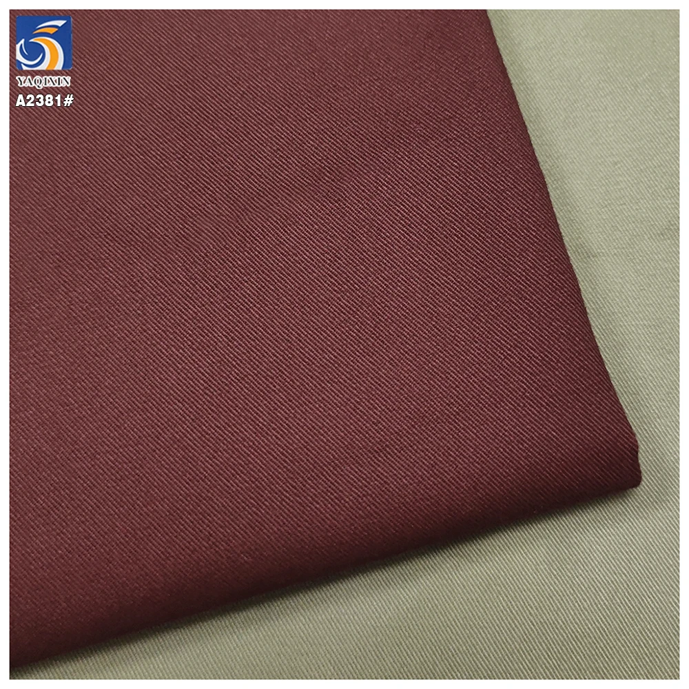 A2381 High Quality 190gsm Washed Ultra-Soft Plain Twill Cotton Fabric for Woman's Shirt Woven 100% Cotton Twill Fabric - 图片 2