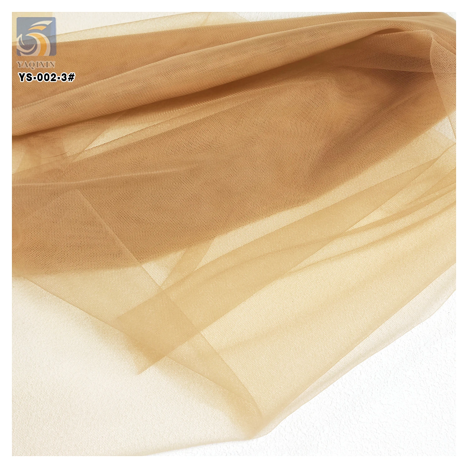 Hot Spots Product Naked Skin Tone Illusion 100 Polyester Soft American Mesh Tulle Fabric by Yards - 图片 5