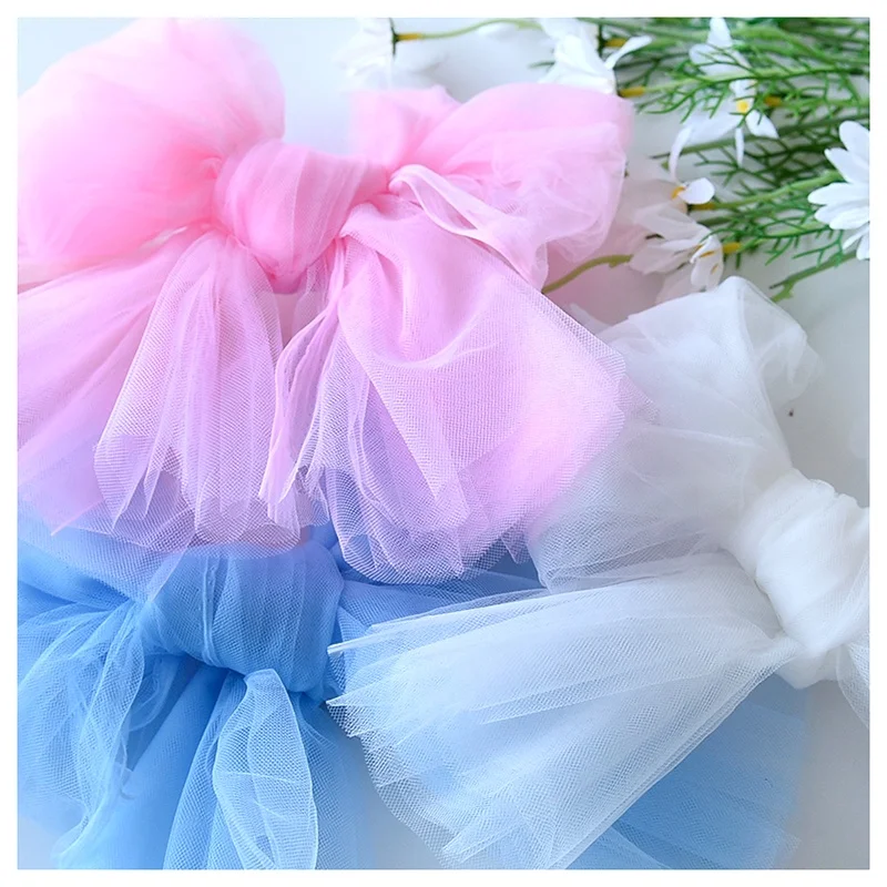 20GSM Hard Net Mesh Tulle Polyester Veil Children's Tulle Dress Tulle Wholesale Diamond Stiffened Fabric - 图片 4