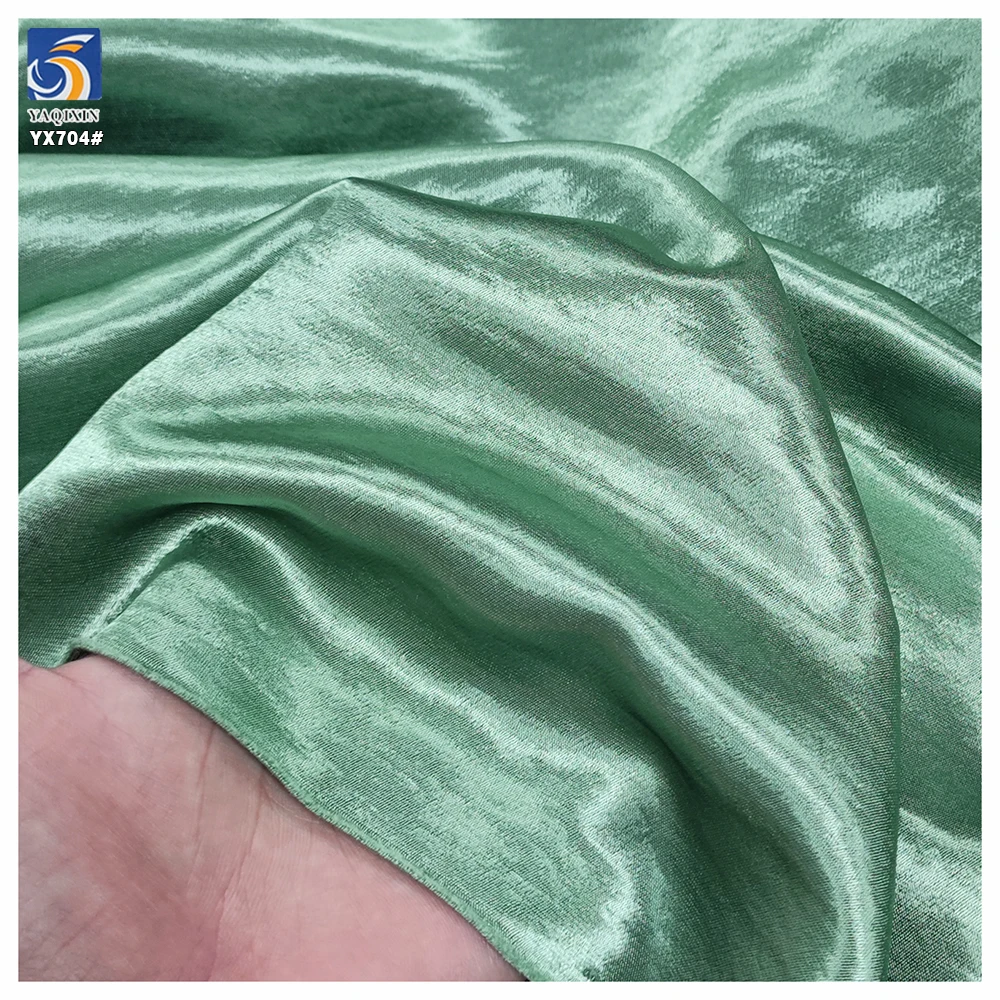 YX704 Readymade 180gsm 100% Polyester Soft Satin Fabric Imitation Acetate With Bright Satin Finish - 图片 3