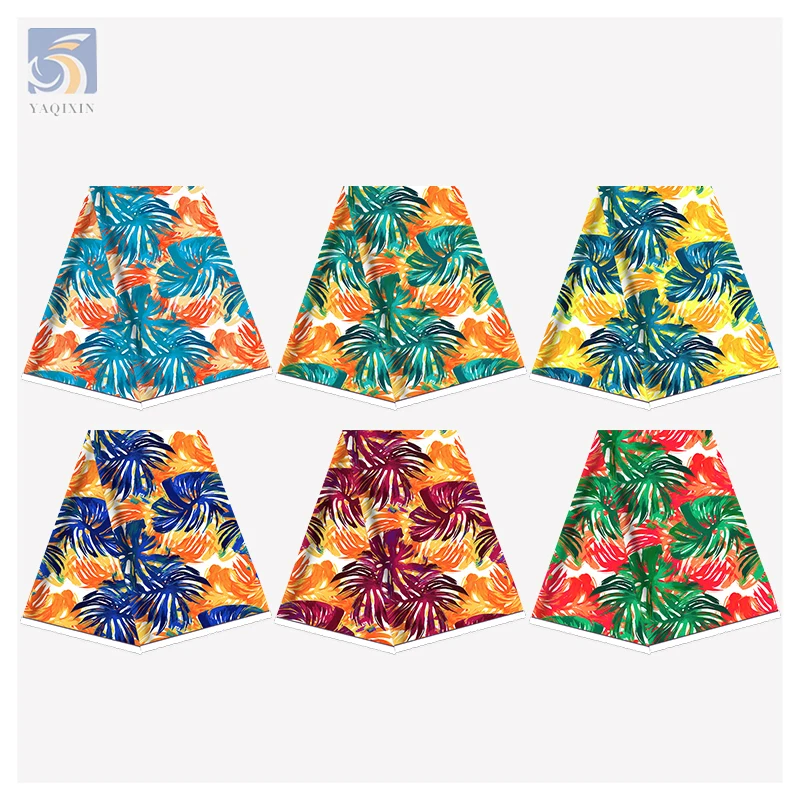 Guangzhou Supplier OEM&ODM Customized Digital Printed Poplin 100% Cotton Fabric Hawaiian Tropical Leaf Print Fabric - 图片 5