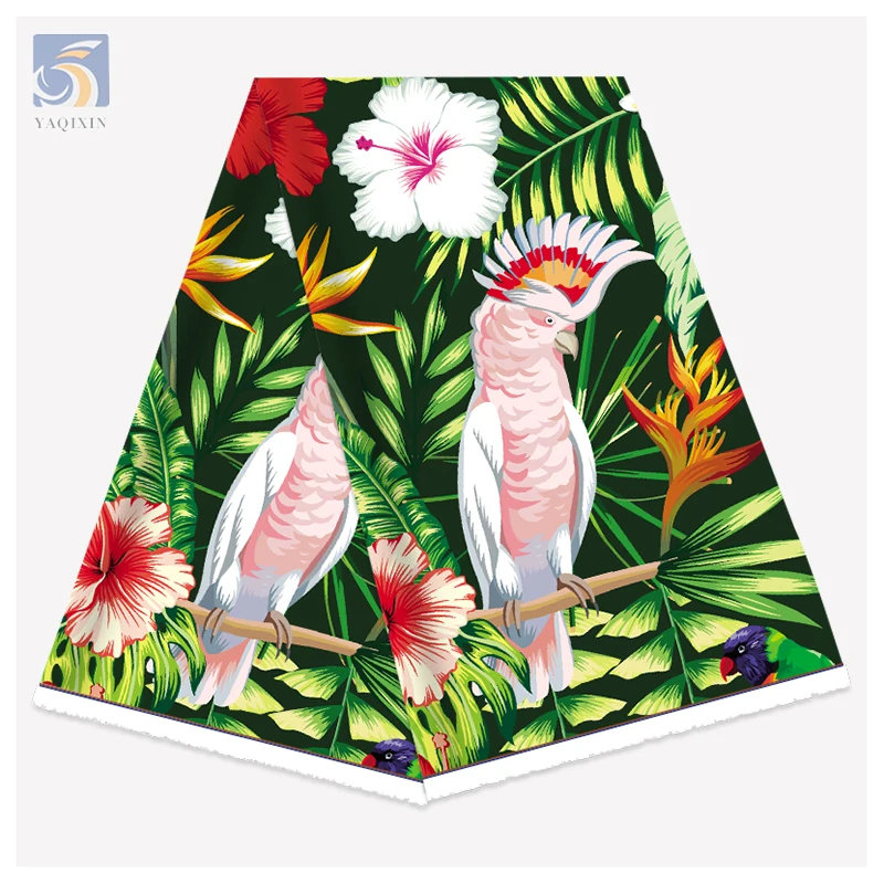 100% Polyester Polynesian Tribal Printed Flower Fabrics Ethnic Fabric Island Design Hawaiian Animal Custom Woven Premium 150CM - 图片 5