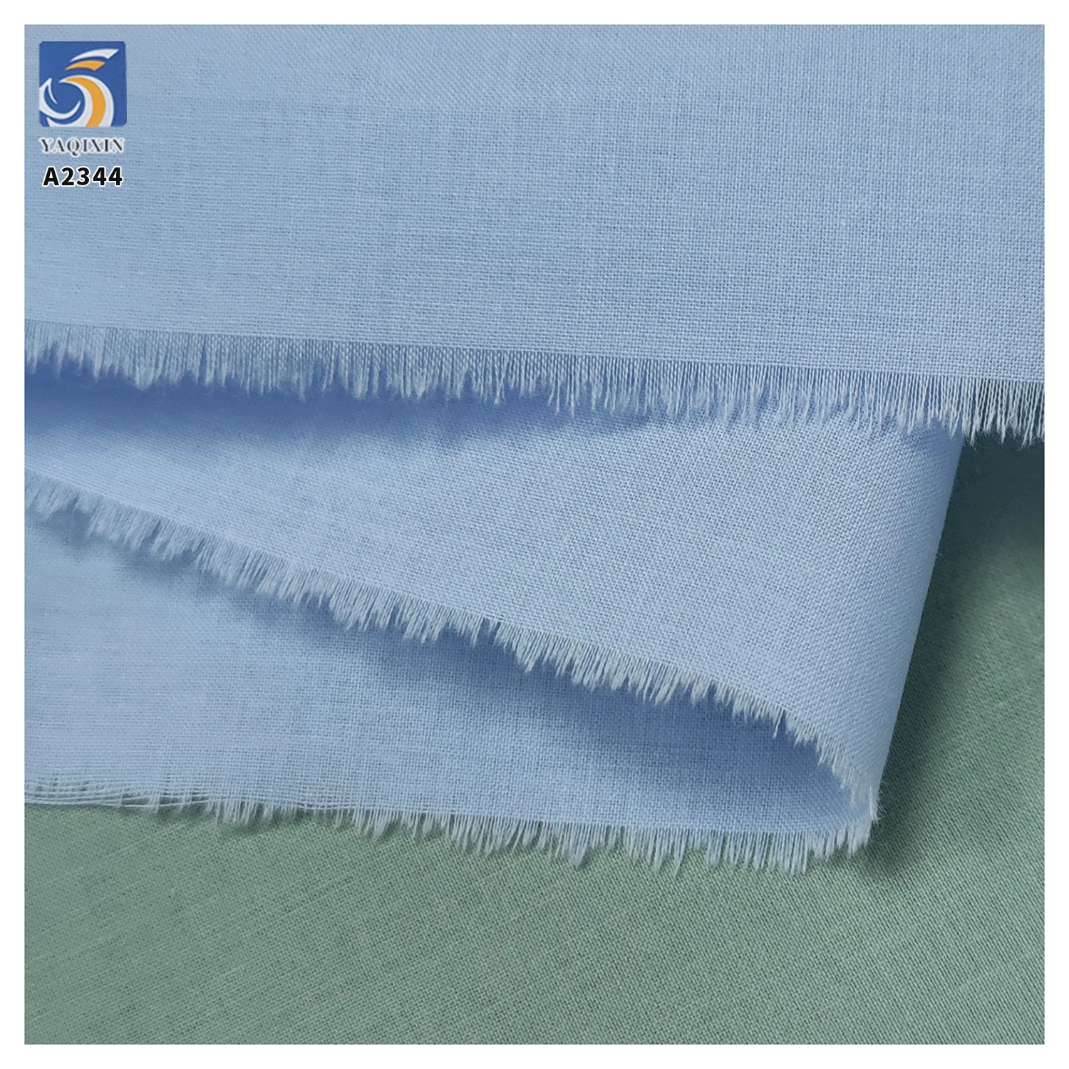 A2344 High Quality 90gsm 60s 110*110 Plain Poplin Washed Light Cotton Fabric 100% Cotton Shirt Dress Fabric - 图片 5