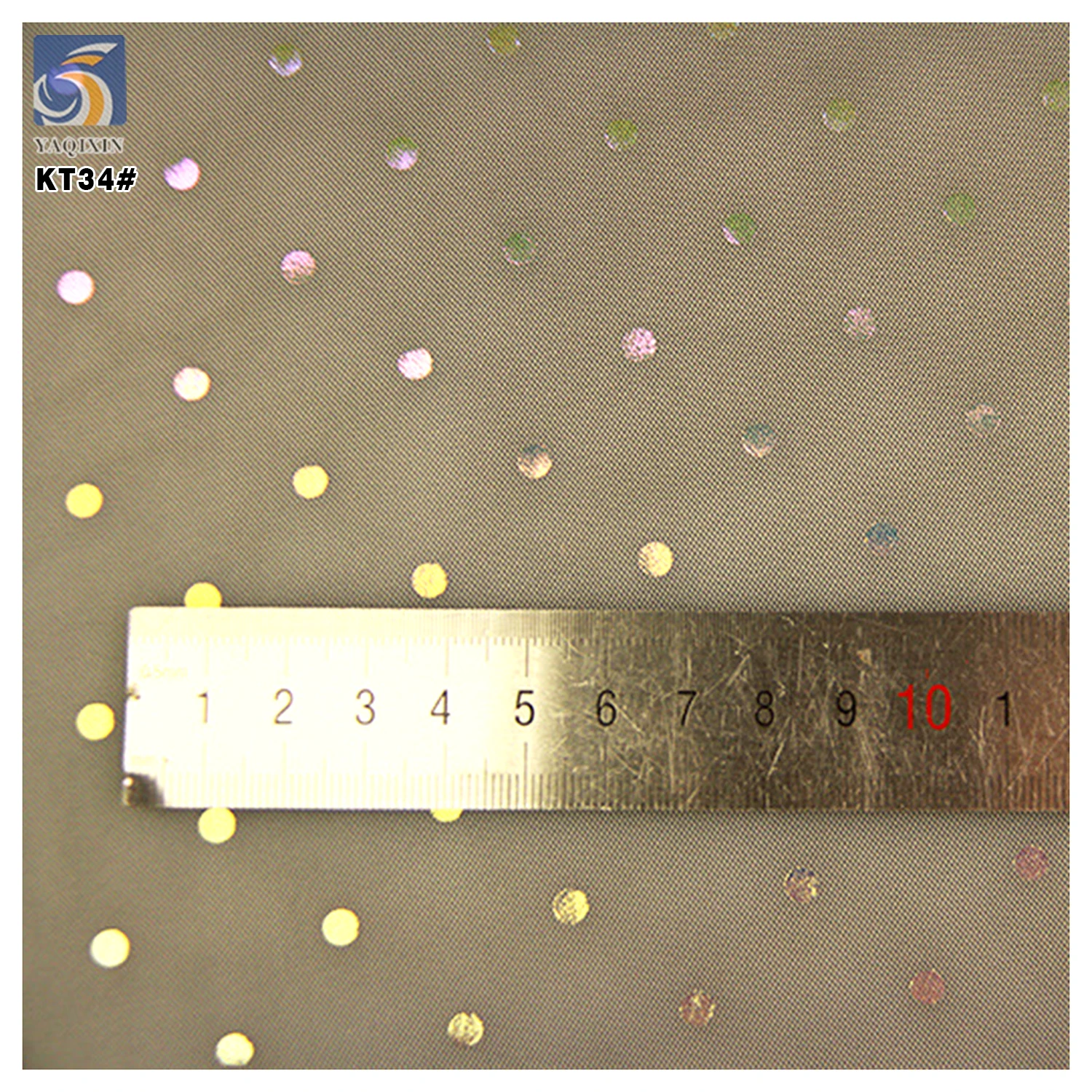 Classic Polka Dot Dress Fabric Rainbow Foil Printed Tulle 2025 New Design Style Wholesale Clothing Fabric - 图片 5