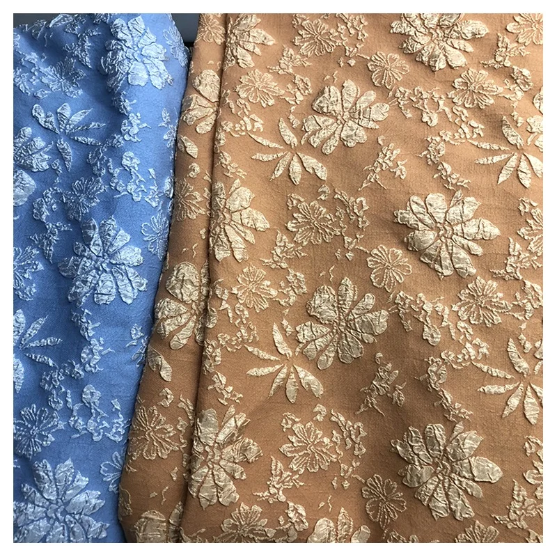 Embossed Bubble Jacquard T800 Jacquard Fabric Mercerised Dresses Children's Fabric Laos Vietnam Fabric - 图片 6