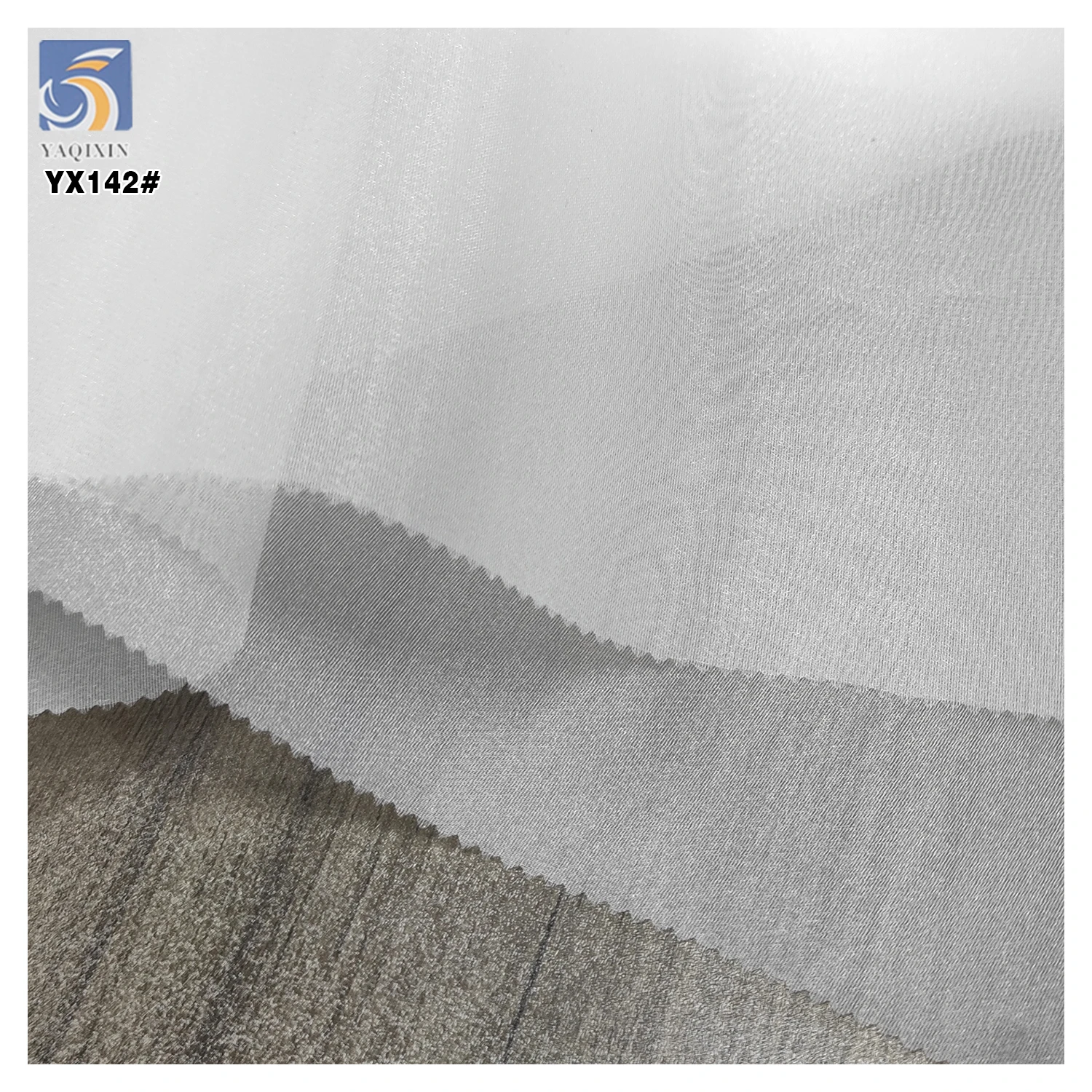 YX142 Good Quality Soft Silk Thickened Organza Fabric White 100 Polyester 45gsm Organza Dress Fabric for Bride - 图片 4