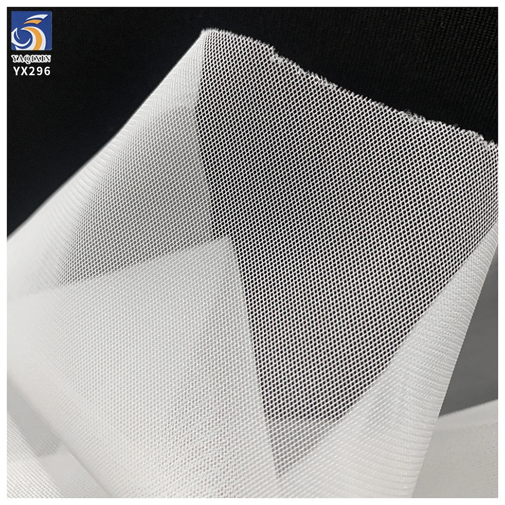 YX296 High Quality Lightweight 100% Polyester 30D Soft Tulle Mesh Fabric for Kids' Wedding Dresses and Garments for Girls - 图片 3
