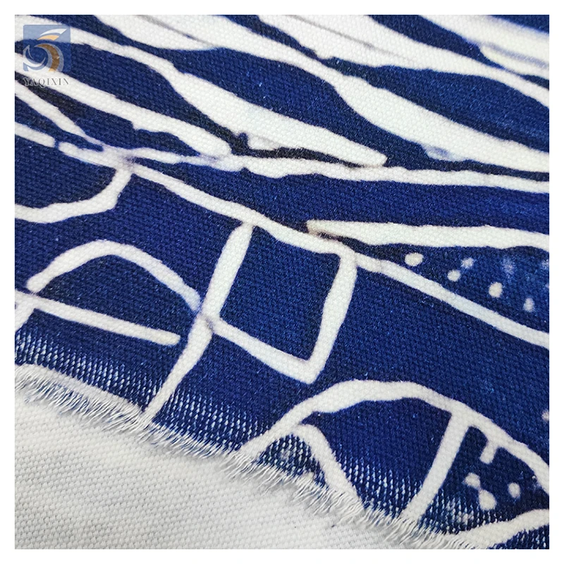 Custom Pattern Printed Cotton Canvas Fabric Polynesian 100% Cotton African Tribal Ethnic Print Fabric - 图片 3