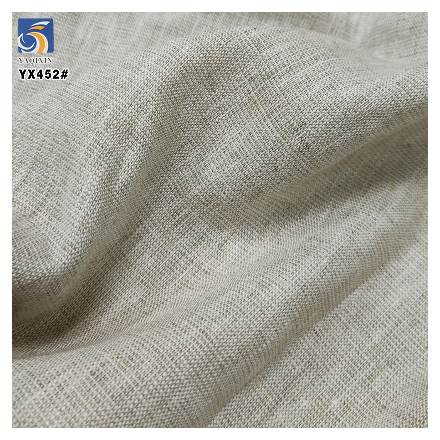 YX452 High Quality Medium Weight Eco-friendly 180-260gsm Plain Pure 100% Linen Fabric - 图片 6