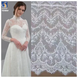 YX466-1 Low MOQ Ready Made 1.5m*3m Multicolor Cheap Prices Eyelash Lace Fabric