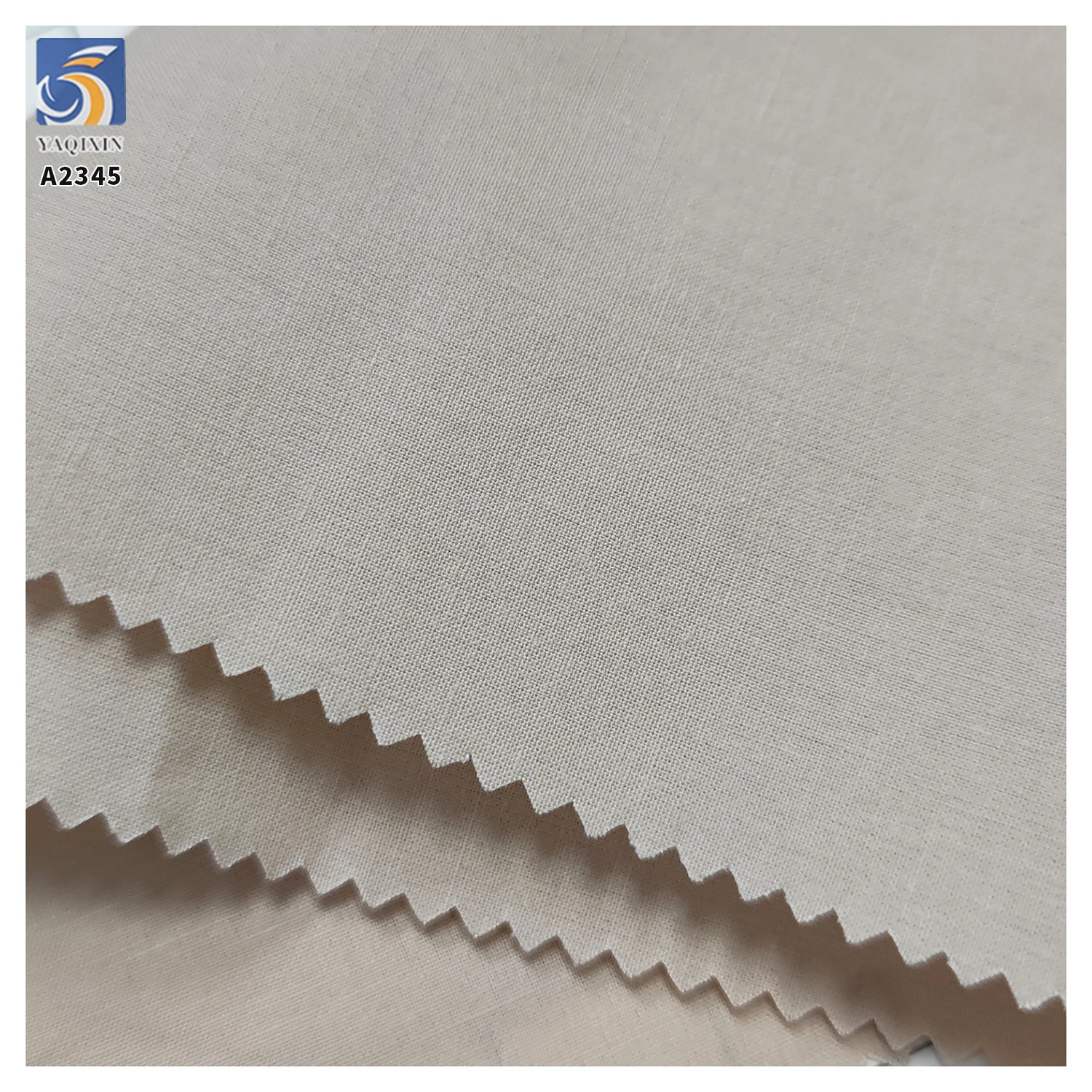 A2345 Spring Women Shirting Fabric 60 Counts 110gsm 100% Cotton Poplin Plain Washed Cotton Fabric - 图片 5
