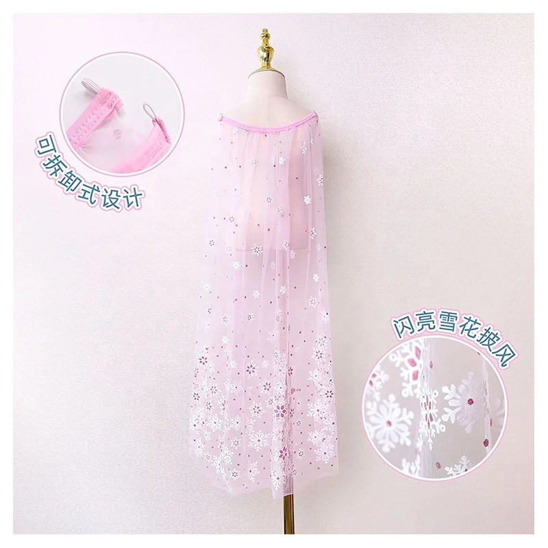YX2278 Guangzhou Custom Polyester Glitter Dot White Snowflake Printed Mesh Tulle Lining Fabric for Christmas Dress Garment - 图片 4