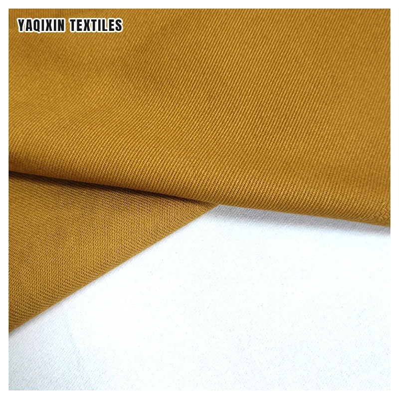 A2220 Solid 360gsm Heavyweight Drill Twill Cotton Fabric Cotton Spandex Stretch Twill Pants Fabric - 图片 5
