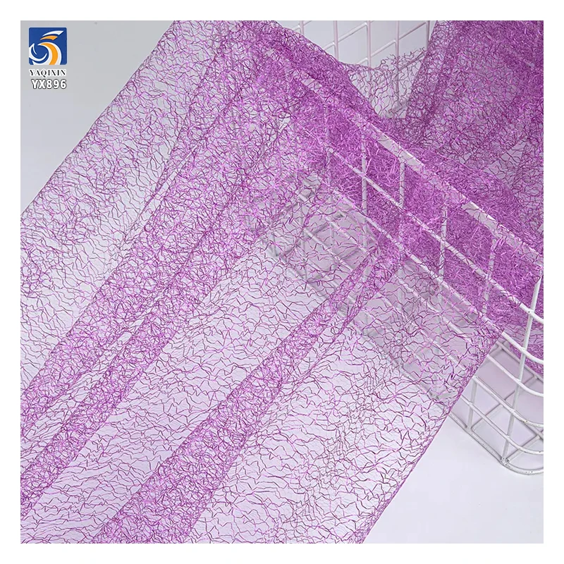 YX896 2026 100% Polyester 300D Mesh Plain Tulle Fabric Knitted Spider Web Mesh Halloween Fabric - 图片 5