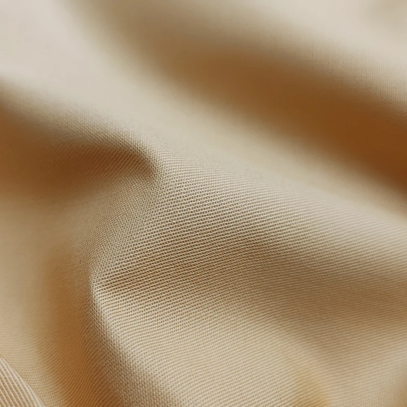 A2137 155gsm Twill Cotton High Density Fabric Textile Hot Sale Chinese Hanfu Shirt Cotton Khaki Fabric - 图片 5