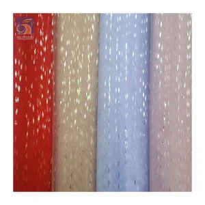YX2690 Wholesale Soft Simple Design Shiny Spring Tulle Fabric Bridal Veil Girls Skirt Tulle Glitter Fabric