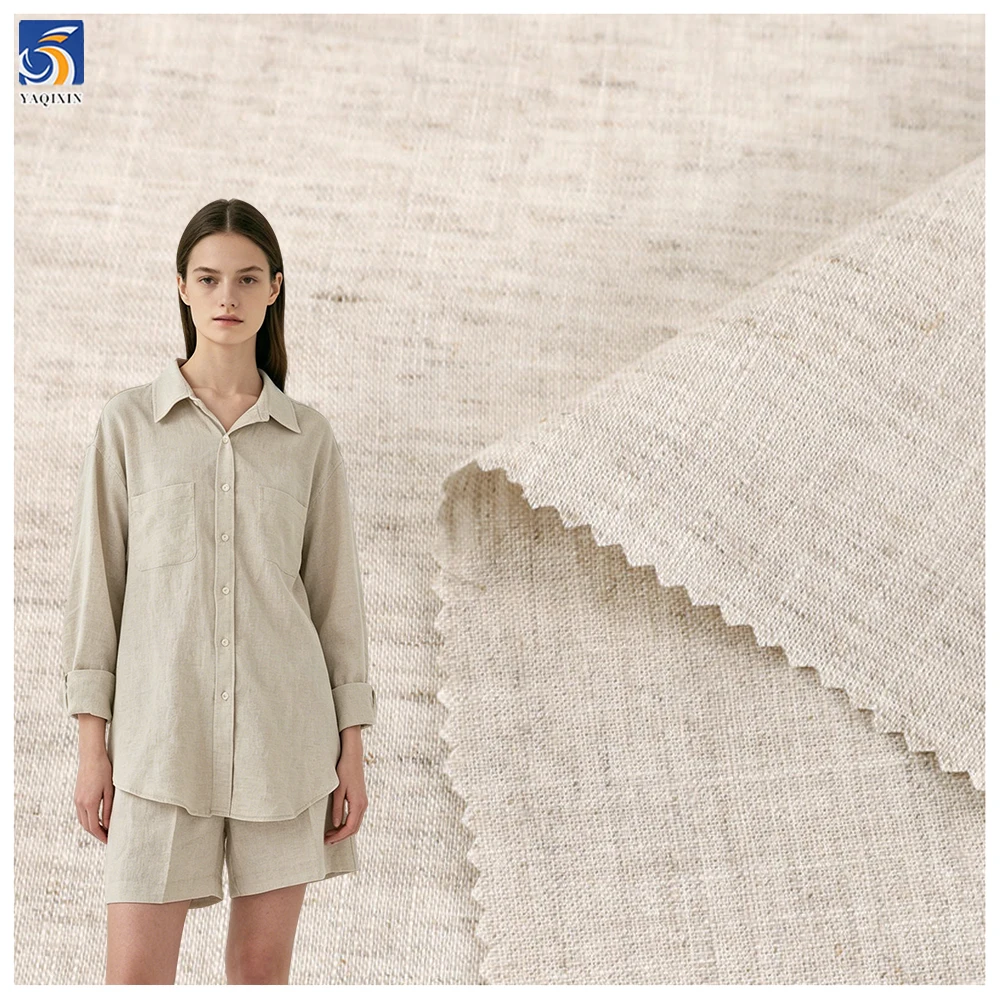 YX452 High Quality Medium Weight Eco-friendly 180-260gsm Plain Pure 100% Linen Fabric