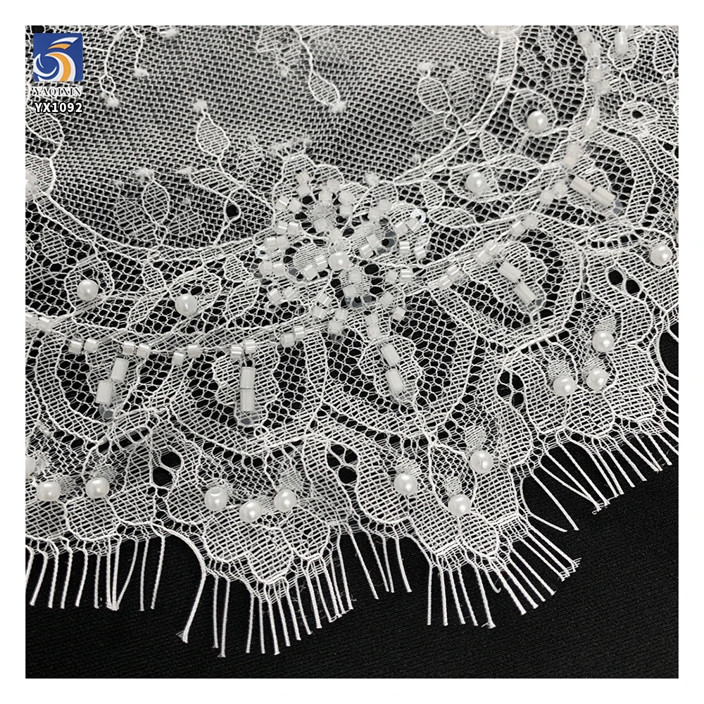 2025 Luxury Weeding Lace Fabric Nigerian Embroidery Sequins Sparkle Geometric Lace Fabric - 图片 2